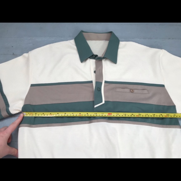 Men’s vintage ribbed top golf shirt - Picture 2 of 3